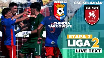 Chindia s-a distrat cu modesta CSC Șelimbăr și urcă pe loc calificabil în play-off. Sekou Camara a debutat la dâmbovițeni cu două goluri și o pasă decisivă