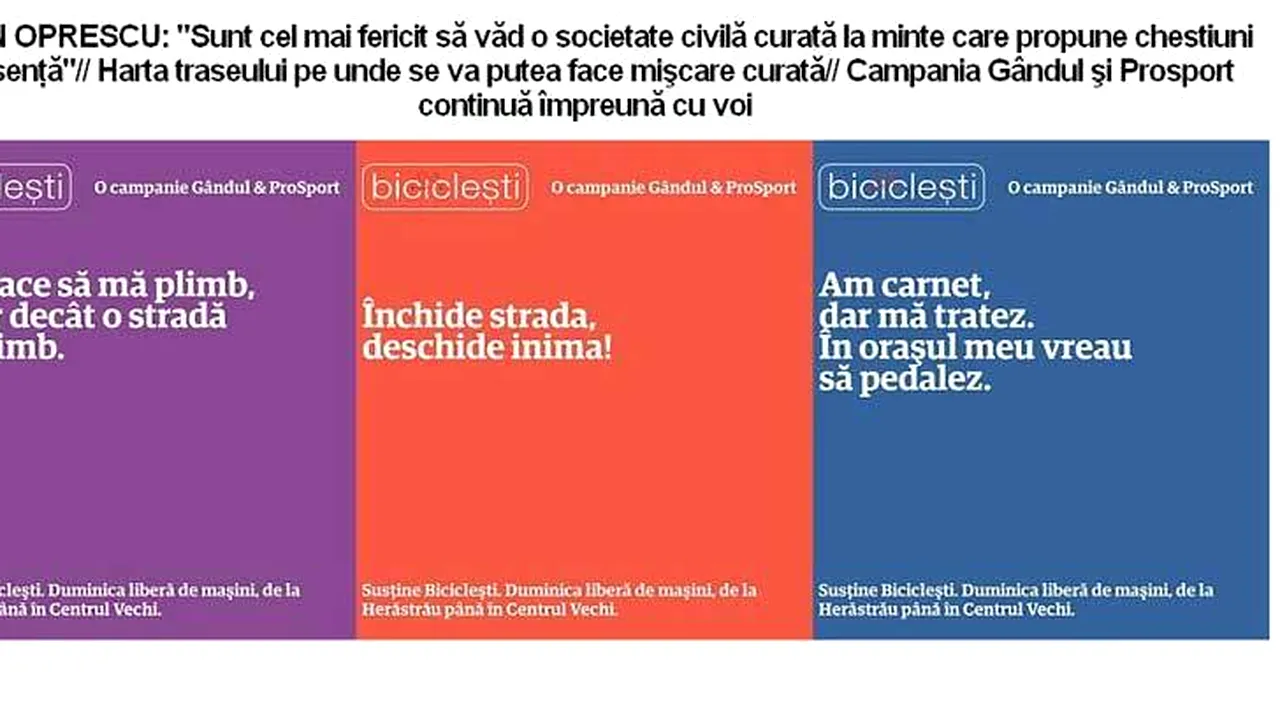 BICICLEȘTI. Oprescu a acceptat cererea bucureștenilor! Împreună am convins autoritățile. Harta zonelor unde se va putea face mișcare curată