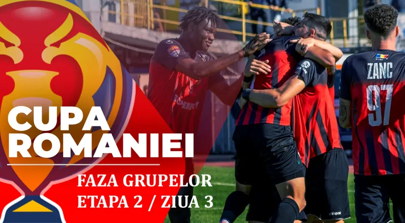Cupa României, faza grupelor | CS Gloria Bistrița dă lovitura și învinge FCSB după o prestație entuziasmantă