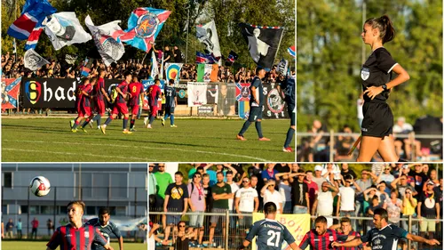 GALERIE FOTO | Ca pe vremuri, în Ghencea! Steaua a învins cu 15-0 Progresul, fanii au fost la înălțime. Cum a protejat-o galeria pe tânăra care a arbitrat de la tușă
