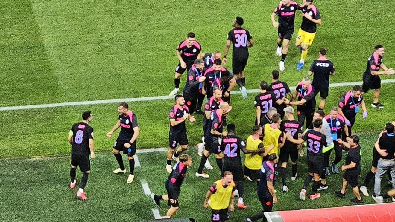 Gestul care i-a scandalizat pe dinamovişti. Ce au făcut fotbaliştii şi staff-ul FCSB după golul lui Florin Tănase
