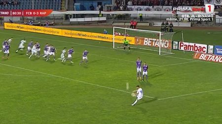 De la Hagi a învățat asta! Carlo Casap, gol superb cu piciorul stâng din lovitură liberă, în FC Botoșani - Rapid, din Cupa României! | VIDEO