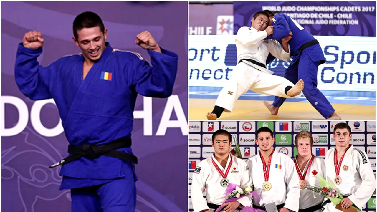 PERFORMANȚĂ‚ | România are campion mondial la judo: cadetul Eduard Șerban a învins în finală un sportiv din patria-mamă a duelurilor pe tatami