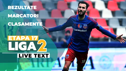 Liga 2, etapa 17 | Steaua a făcut scorul ultimei runde din 2024, FK Miercurea Ciuc s-a impus la ultima fază. Argeșul câștigă derby-ul local, Reșița și FC Voluntari pun pași importanți spre play-off