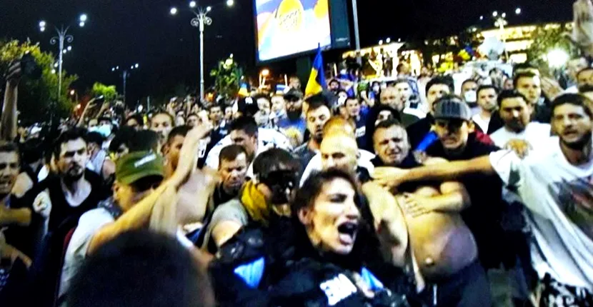 Agresorii care au lovit-o pe femeia jandarm la protestul din 10 august au fost condamnați 