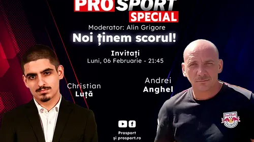 Comentăm împreună la ProSport Special meciul Farul Constanța – Universitatea Craiova, alături de Andrei Anghel și Christian Luță