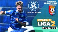 CSM Slatina – Chindia Târgoviște începe la ora 17:30 și dă drumul etapei a 6-a a Ligii 2
