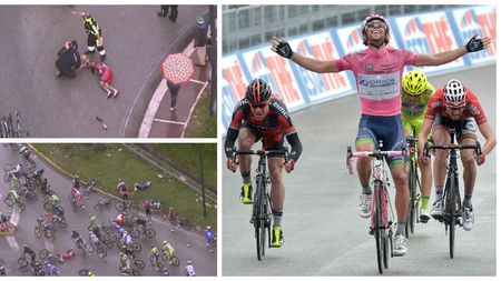 Etapă de război în Giro. Matthews a câștigat, Evans le-a luat un minut celorlalți favoriți, iar Purito e aproape de abandon