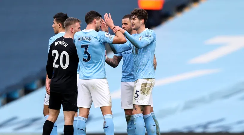 Manchester City visează la un record mondial după 2-1 cu West Ham! Pep Guardiola este deja la un pas de titlu în Premier League după a 500-a victorie din carieră