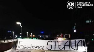 Suporterii Stelei au luat foc după gafa UEFA. „Vor fi informați de consecințele severe”. Cum au protestat fanii din Peluza Sud