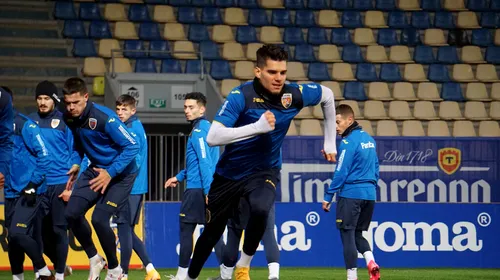 România U21, antrenament oficial înaintea „finalei” cu Danemarca! Cum s-au pregătit jucătorii lui Adi Mutu | FOTO