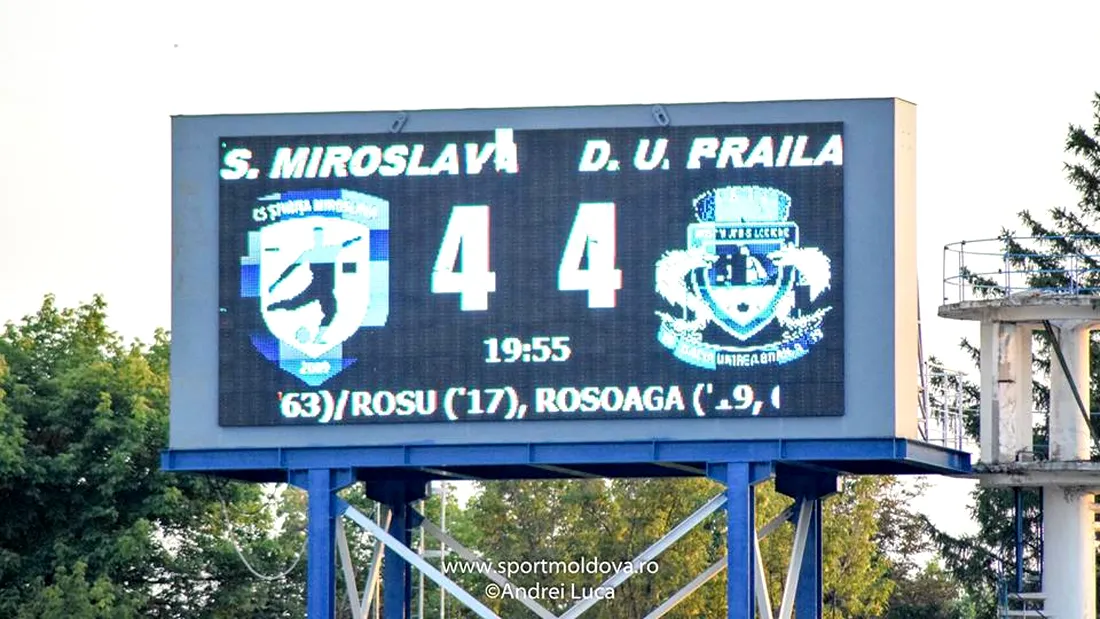 Meci nebun în Copou!** Știința Miroslava a obținut primul punct în liga a II-a după 4-4 cu Dacia Unirea Brăila