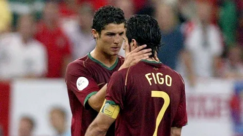 Figo, atac la Ronaldo: „Să iasă în față și să primească reproșurile!”