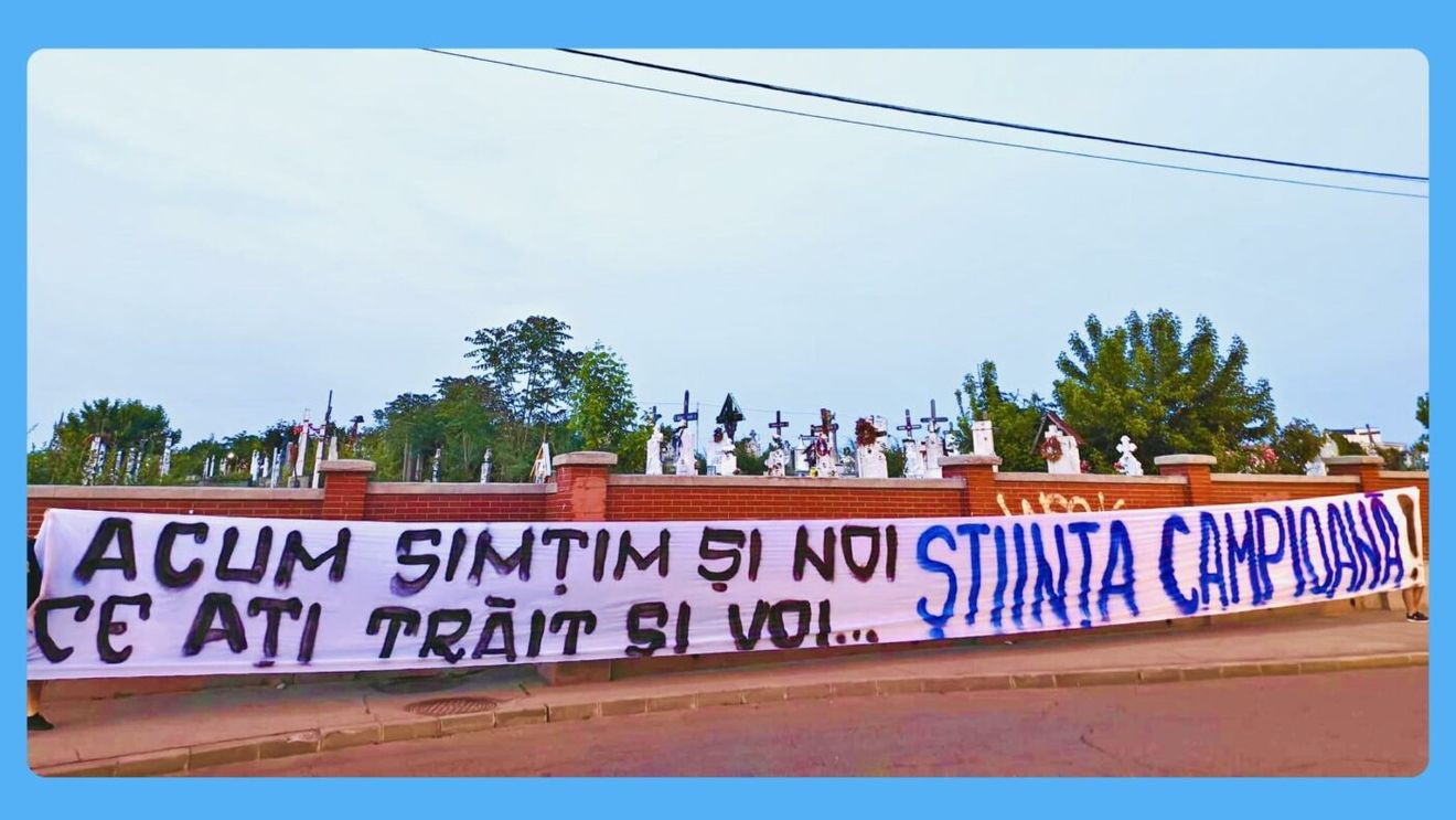 Oltenii, precum napoletanii: mesaj la cimitir, după câştigarea titlului: „Acum ştim şi noi...”