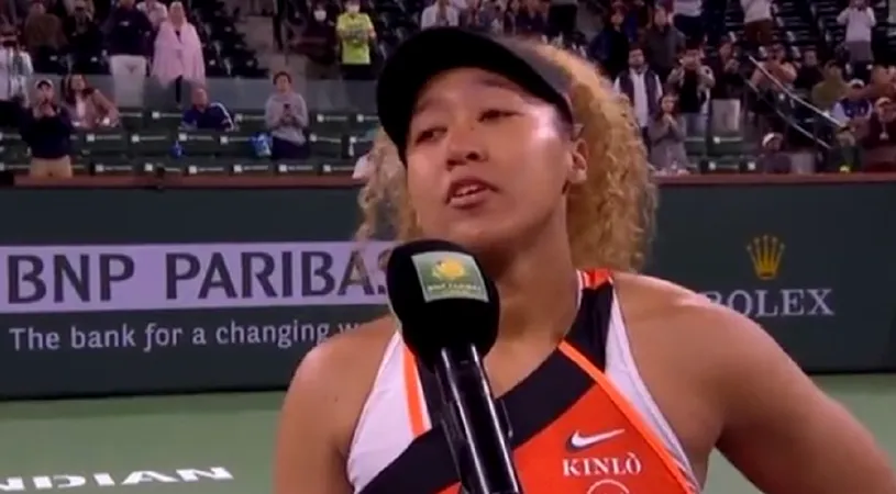 Scandal fără precedent la Indian Wells! Reacția lui Naomi Osaka după ce o spectatoare i-a strigat „Ești varză!