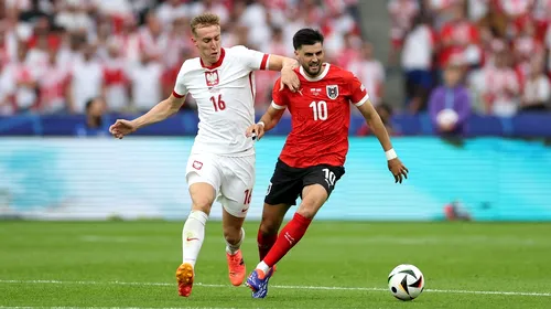 Polonia – Austria 1-3, în grupa D la EURO. Polonia, prima națională eliminată de la EURO 2024