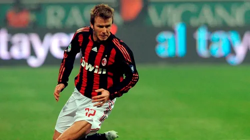 VIDEO Primul gol al lui David Beckham pentru AC Milan