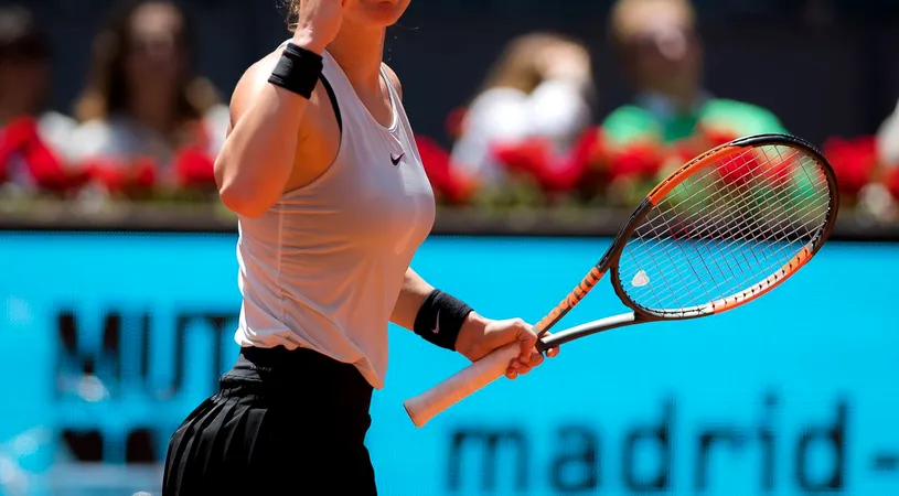 Simona Halep, victorie-fulger în optimi la Madrid! A demolat-o pe Viktoria Kuzmova, 6-0, 6-0, în doar 45 de minute