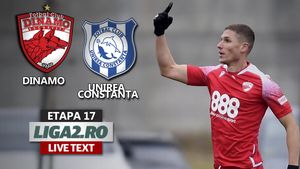 O simplă formalitate pentru Dinamo cu Unirea Constanța și echipa lui Ovidiu Burcă a urcat pe loc de play-off