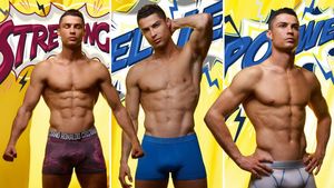 FOTO | Cristiano Ronaldo vorbește despre "supeR-putere" la bustul gol. Atacantul s-a pozat în boxeri și își îndeamnă fanii să-i urmeze exemplu