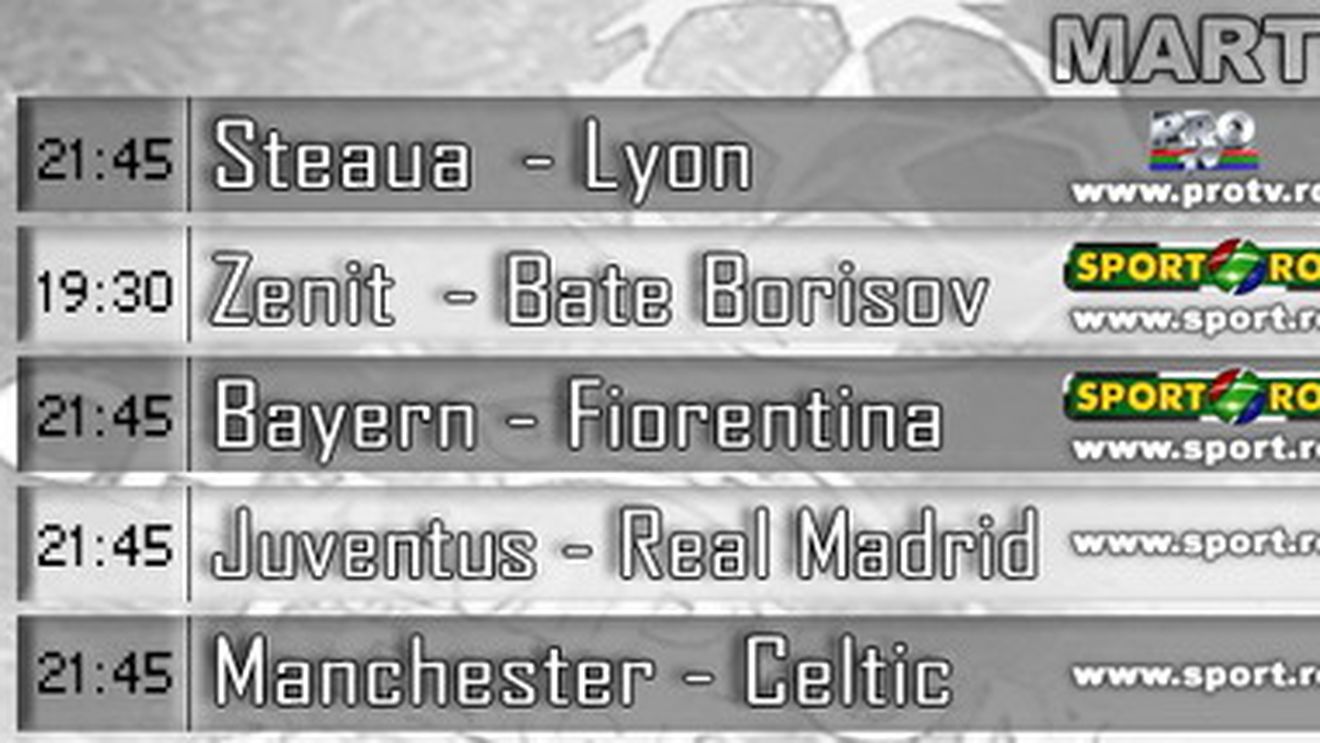 Nouă meciuri din Liga Campionilor, LIVE pe net!