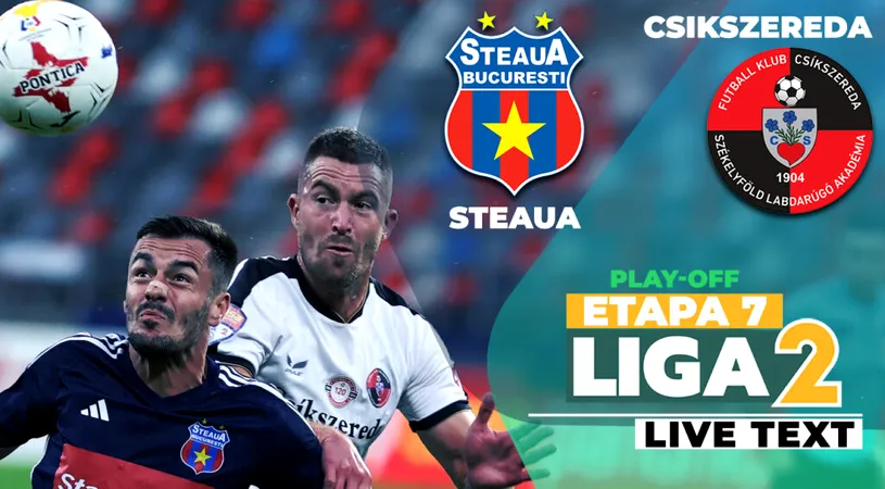 Csikszereda rezistă fără gol în Ghencea și rămâne pe locul 1 în Liga 2, la un punct peste Steaua. 0-0 pentru a treia oară în acest sezon între cele două echipe