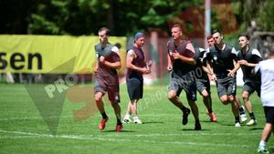 FOTO - Steaua a efectuat astăzi primul antrenament în cantonamentul din Austria