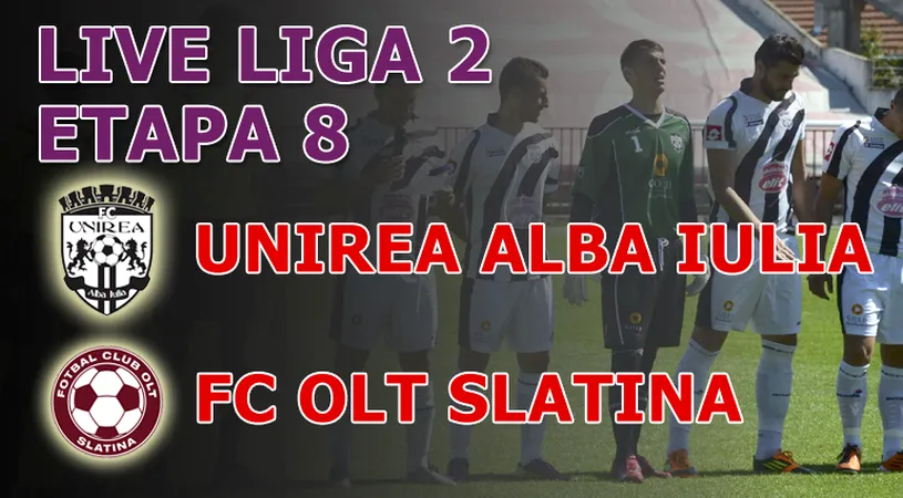 Unirea Alba Iulia - FC Olt 1-1!** Papură debutează pe banca slătinenilor cu un egal