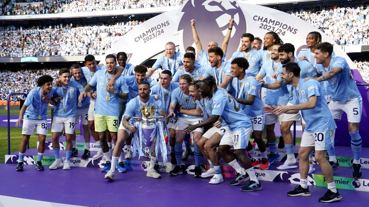 Manchester City ar putea primi o pedeapsă istorică: minus 80 de puncte în clasamentul Premier League și o retrogradare iminentă!