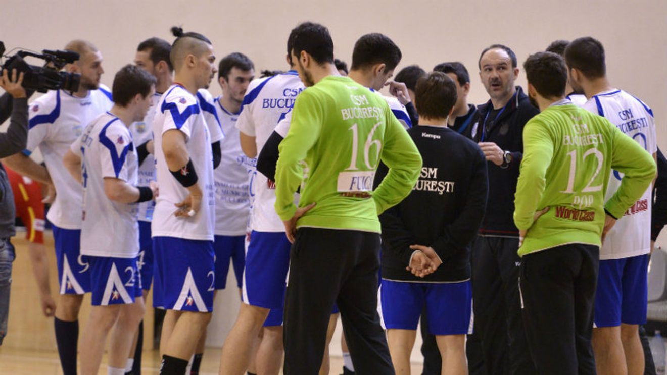 CSM București - CSU Suceava 29-31, scor pentru împerecherea pe criterii geografice în play-out-ul Ligii Naționale de handbal masculin
