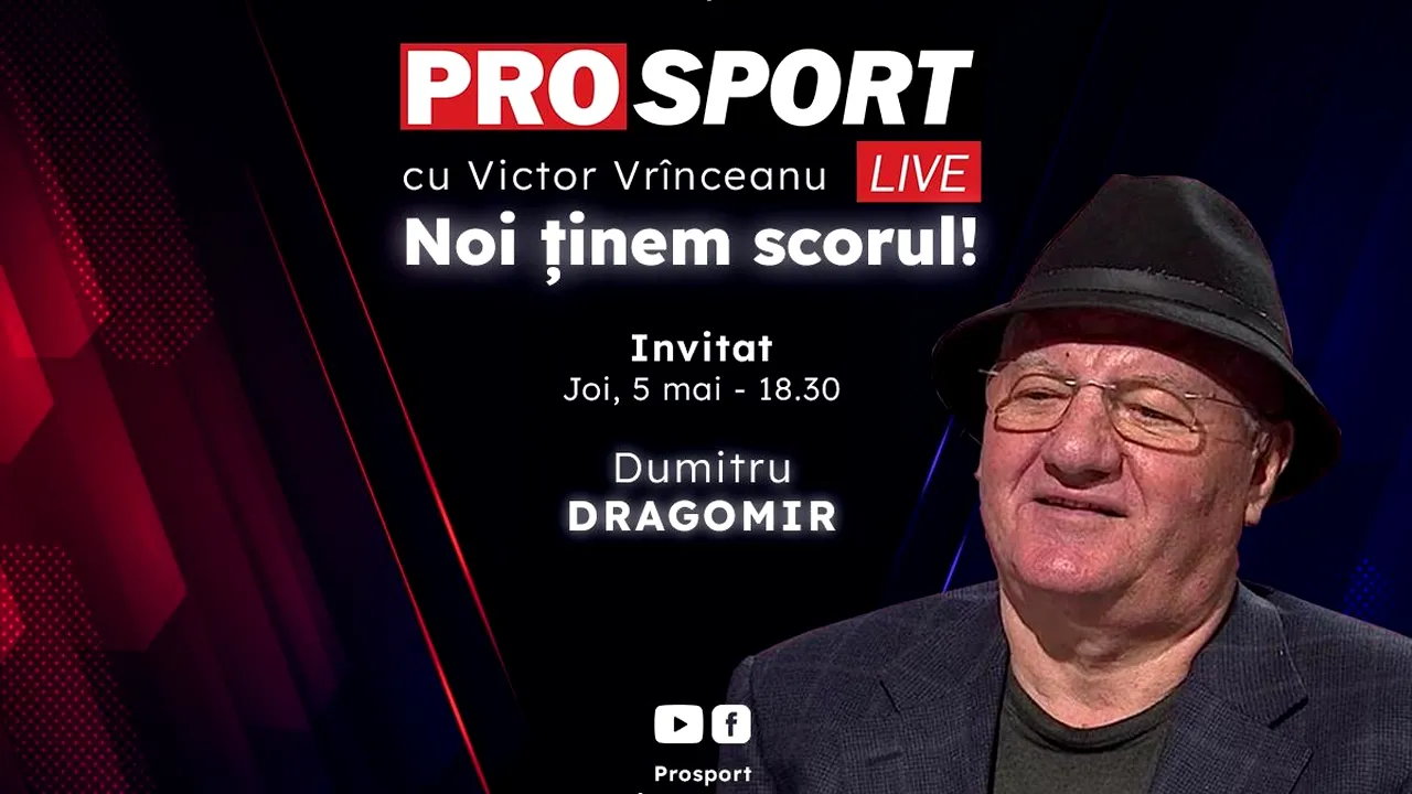 ProSport Live, o nouă ediție premium pe prosport.ro! Dumitru Dragomir e pregătit să dea cele mai bune ponturi în Superliga lu' Mitică