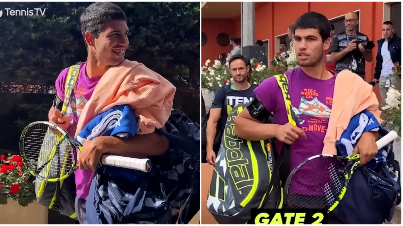 Gest golănesc la turneul de la Roma! Carlos Alcaraz, înjurat pentru că a refuzat să dea autografe: cum a putut reacționa fostul lider ATP | VIDEO