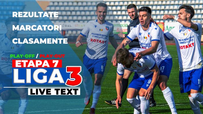 Liga 3, penultima etapă din play-off și ultima din play-out. SCM Râmnicu Vâlcea este matematic în Liga 2. În Seria 1 și 2 promovata direct se decide în ultima rundă