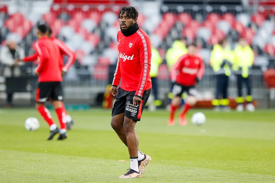 Felix Eboa Eboa în perioada petrecută la Guingamp. Sursă: Profimedia