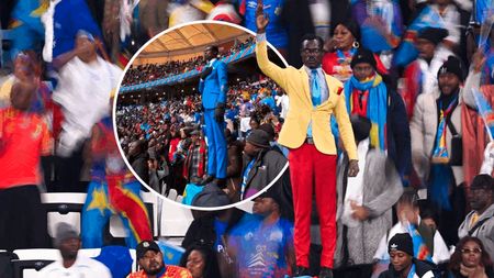 Cel mai „nebun” suporter de la Cupa Africii stă ca o statuie tot meciul și a devenit viral în întreaga lume!
