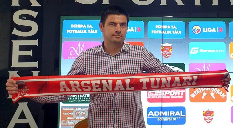 ”Arsenal” din Tunari și-a numit un nou antrenor după ce a renunțat la Gabi Manu, omul care a promovat-o în Liga 2. Ilfovenii numesc noul principal drept ”omului potrivit”