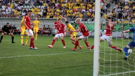 Guțea, gol în stilul lui Messi în România U19 – Danemarca U19. Ce a făcut imediat după