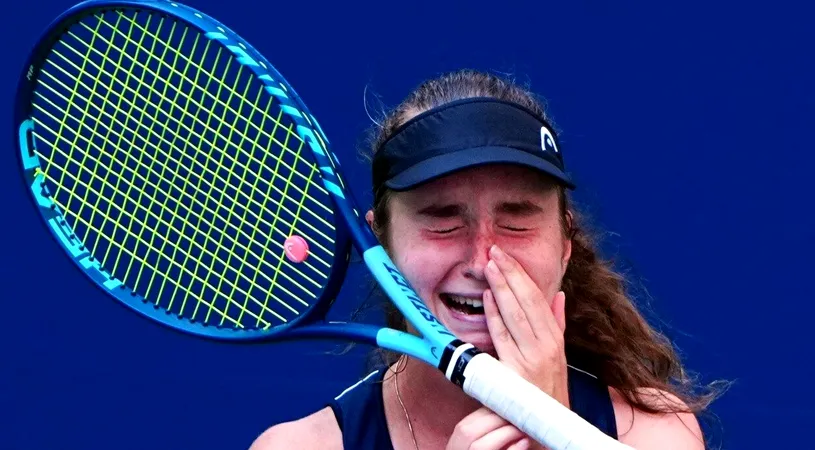 Scene neverosimile la US Open! Daria Snigur a plâns în hohote pe teren după ce victoria șocantă cu Simona Halep: „Slavă Ucrainei!