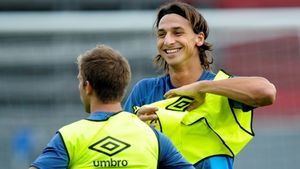 VIDEO S-a întors Zlatan! Vezi o execuție de vis la antrenamentele Suediei!