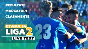 Liga 2, etapa 14 | Liderul învinge greu una dintre ultimele clasate, Concordia obține al patrulea succes consecutiv. Ceahlăul se împiedică de ”lanternă”, iar Metalul Buzău începe să viseze la play-off