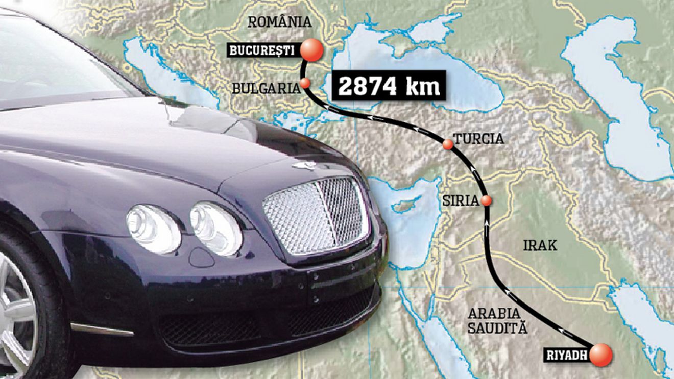 Olăroiu, prin deșert cu Bentley