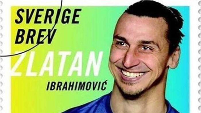 Poșta suedeză a pus în vânzare timbre cu efigia lui Ibrahimovic