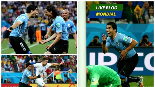 LIVE BLOG CM 2014, ziua 8 | Columbia merge în optimi. Anglia e aproape eliminată de la Mondial, după un eșec cu Uruguay. Grecia a rezistat eroic timp de o oră fără Katsouranis, eliminat