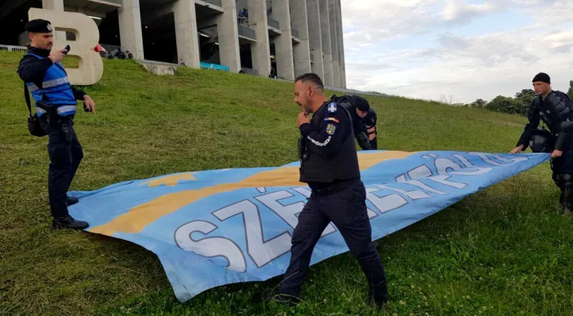 Steagul secuilor, interzis din nou pe un stadion din București, acum la Dinamo - FK Miercurea Ciuc! Se dă din nou în stambă președintele ciucanilor?