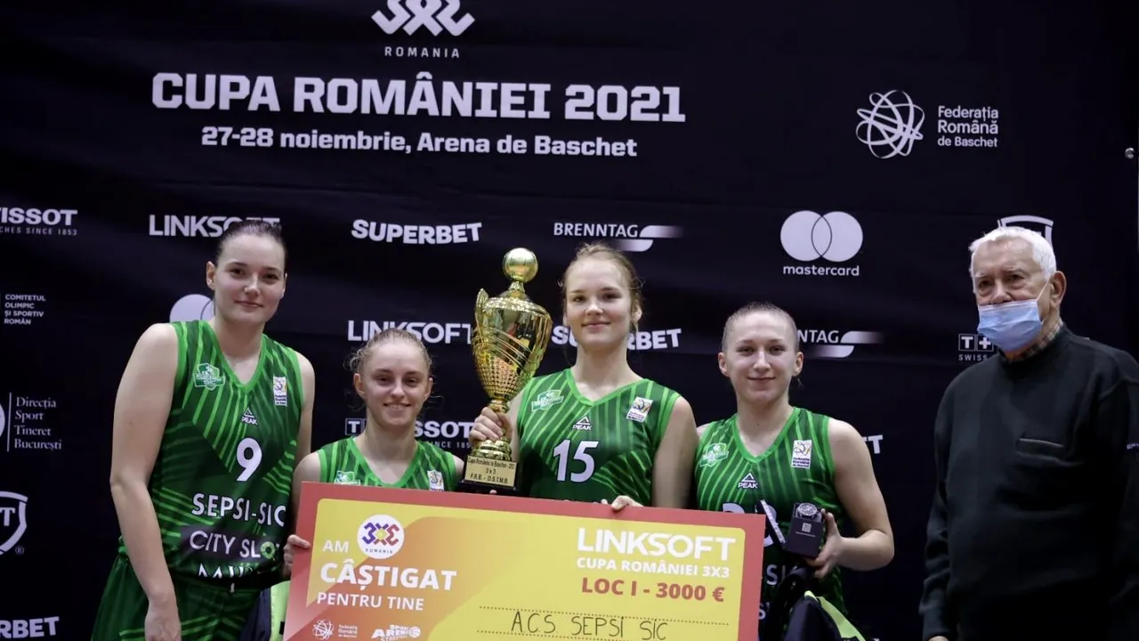 Cupa României la baschet feminin 3x3 a revenit formației Sepsi Sfântu Gheorghe! Finală câștigată la limită cu Rapid