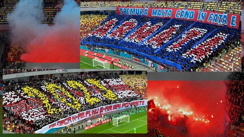 Cronica Ultras. Dinamo – Steaua, cu 20.000 de suporteri pe Arena Națională. „Câinii” s-au impus prin coregrafie, roș-albaștrii prin pirotehnie. Vezi AICI toate mesajele derby-ului| FOTO VIDEO EXCLUSIV