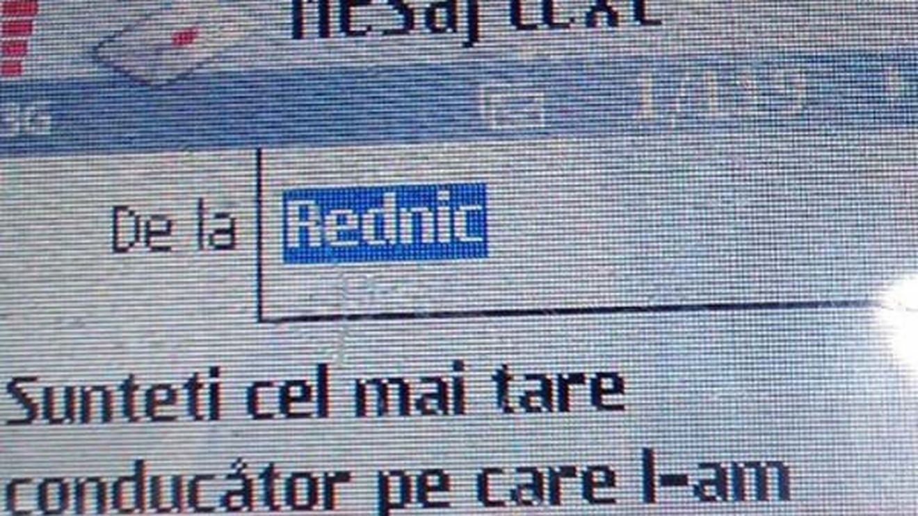 EXCLUSIV/ Vezi SMS-ul lui Rednic către Porumboiu!
