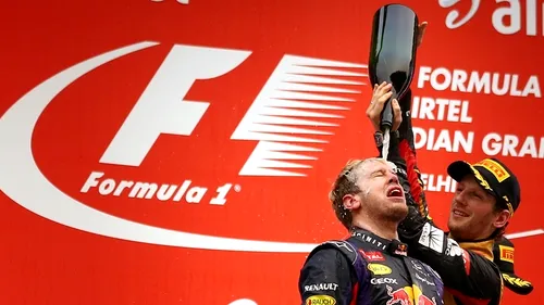 Vettel după ce a câștigat al patrulea titlu mondial consecutiv: 