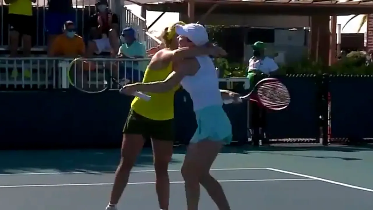 Simona Halep și Angelique Kerber, victorie spectaculoasă în proba de dublu la Miami! Le-au învins în două seturi pe favoritele principale | VIDEO