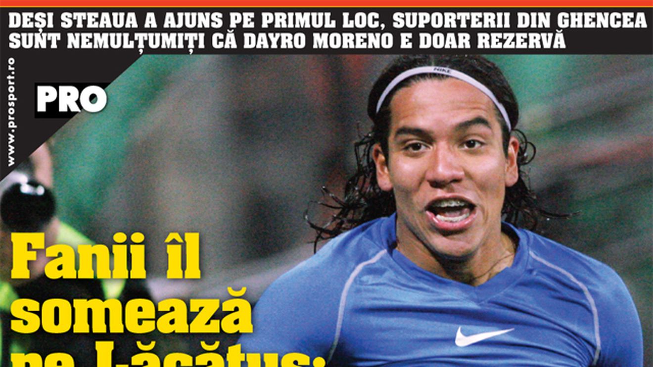 Fanii Stelei îl vor pe Dayro titular